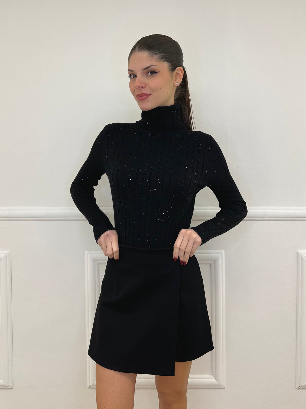 Dolcevita Coste Paillettes 5270 Nero