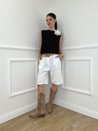 Maglia Spilla Schiena Cut Out 5358 Nero