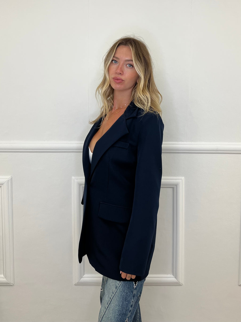 Blazer Oversize Monopetto 2202 Blu