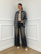 Camicia Madras A35 Grigio