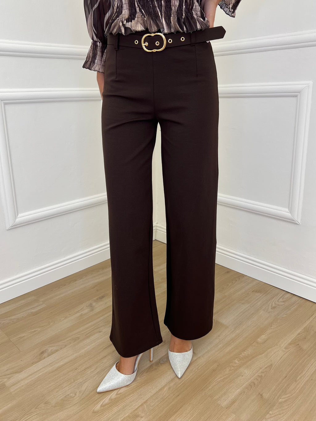 Pantalone Straight 580 Marrone - Bazar Abbigliamento