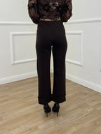 Pantalone No Waist Risvolto 51165 Marrone