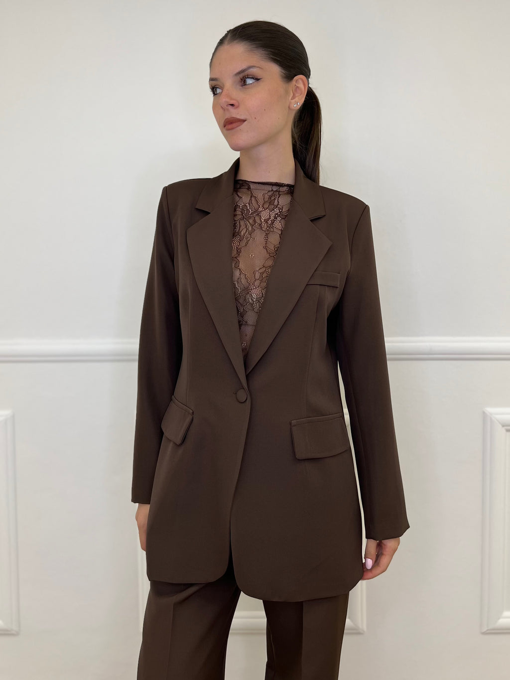 Giacca Over 2202 Caffè - Bazar Abbigliamento