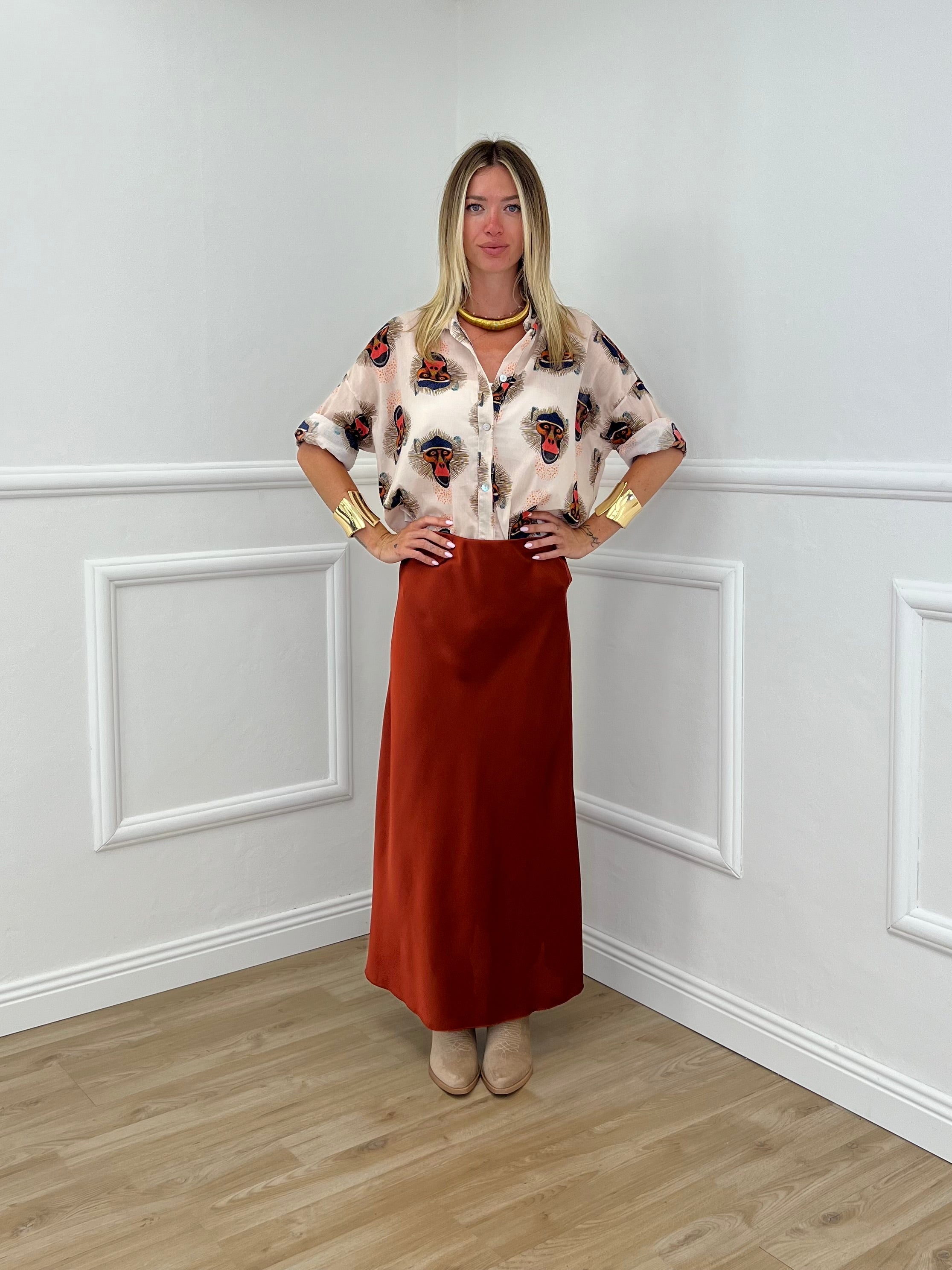 Longuette In Satin 2236 Rame