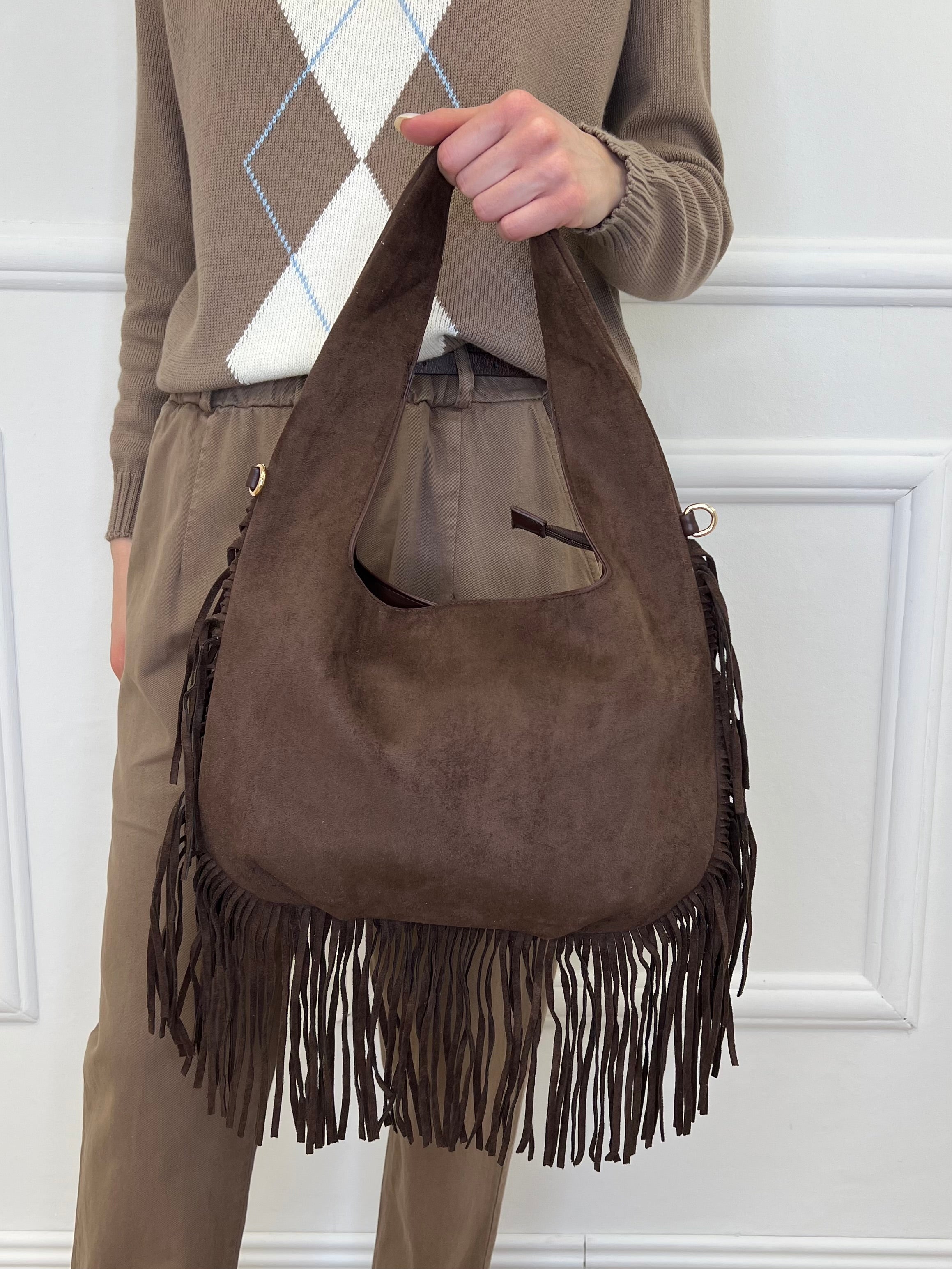 Borsa Hobo Con Frange 1715