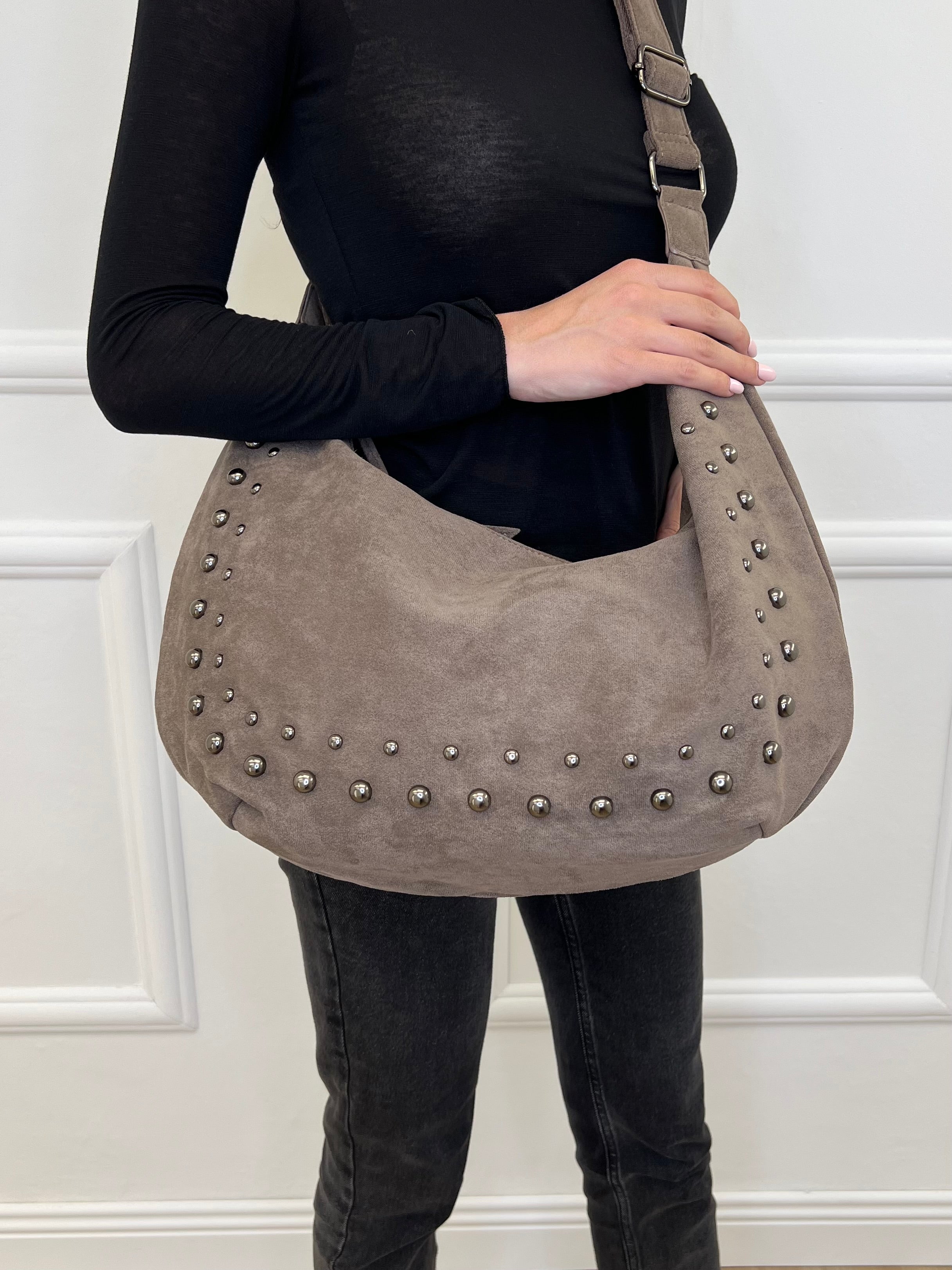 Borsa Hobo Ecorenna Borchie L6272