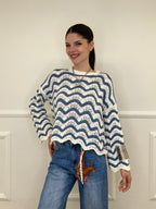 Maglia Traforata Ondine 10514 Avio