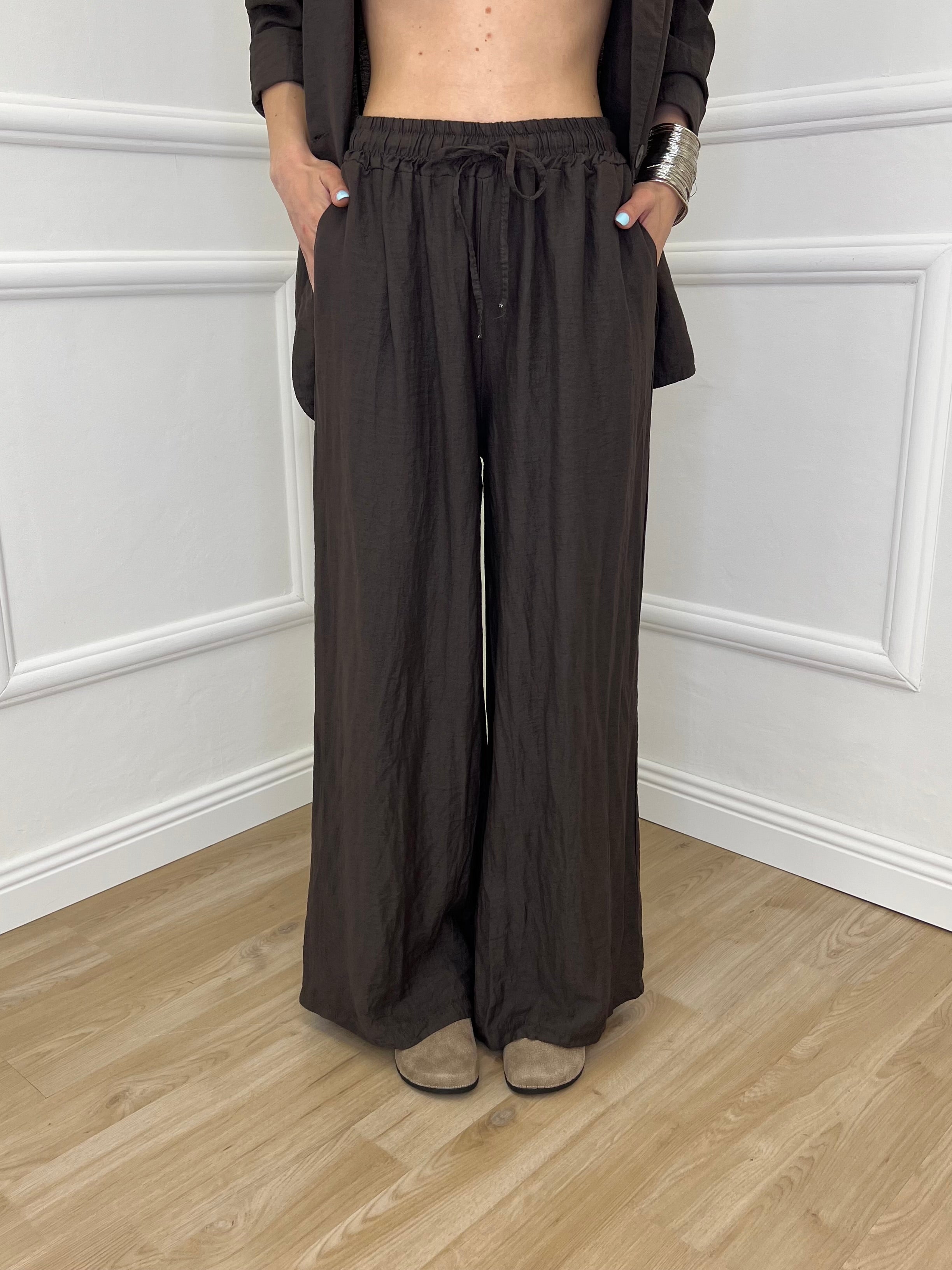 Tailleur In Lino e Tencel 26301 Moro