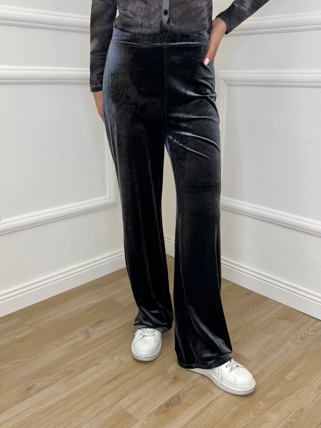 Pantalone Velluto 9857 Piombo - Bazar Abbigliamento