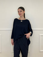 Twin Set Maxi Maglia e Canotta 53716 Blu