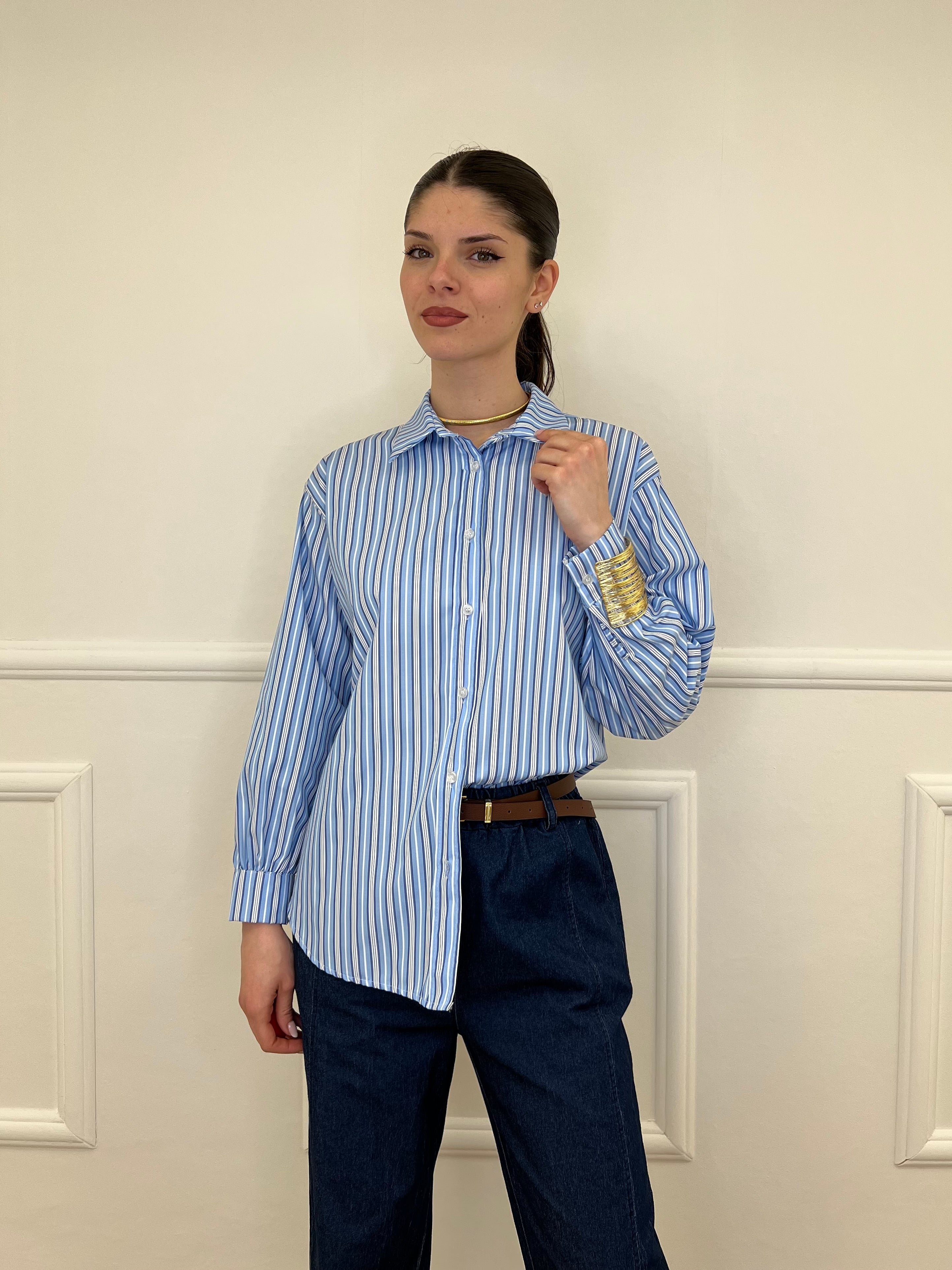 Camicia Regimental R5081 Azzurro