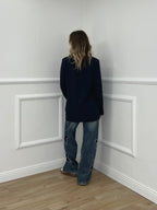 Blazer Oversize Monopetto 2202 Blu