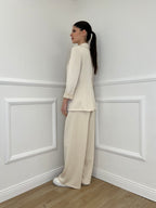 Blazer in Viscosa 27435 Ecru