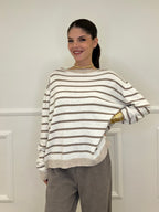 Maglia Cashmere Blend 10207 Panna