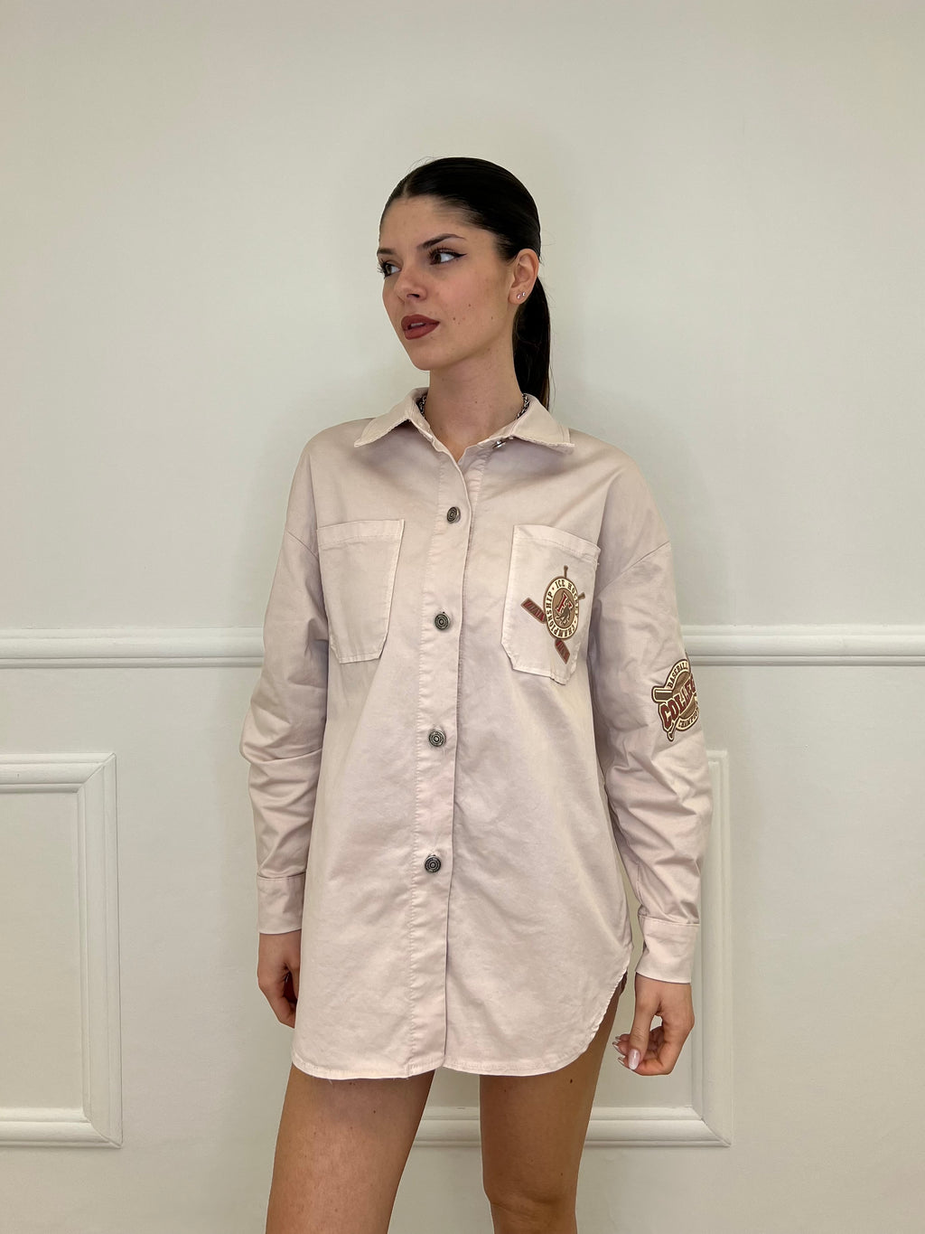 Giacca Camicia College 223606 Rosa