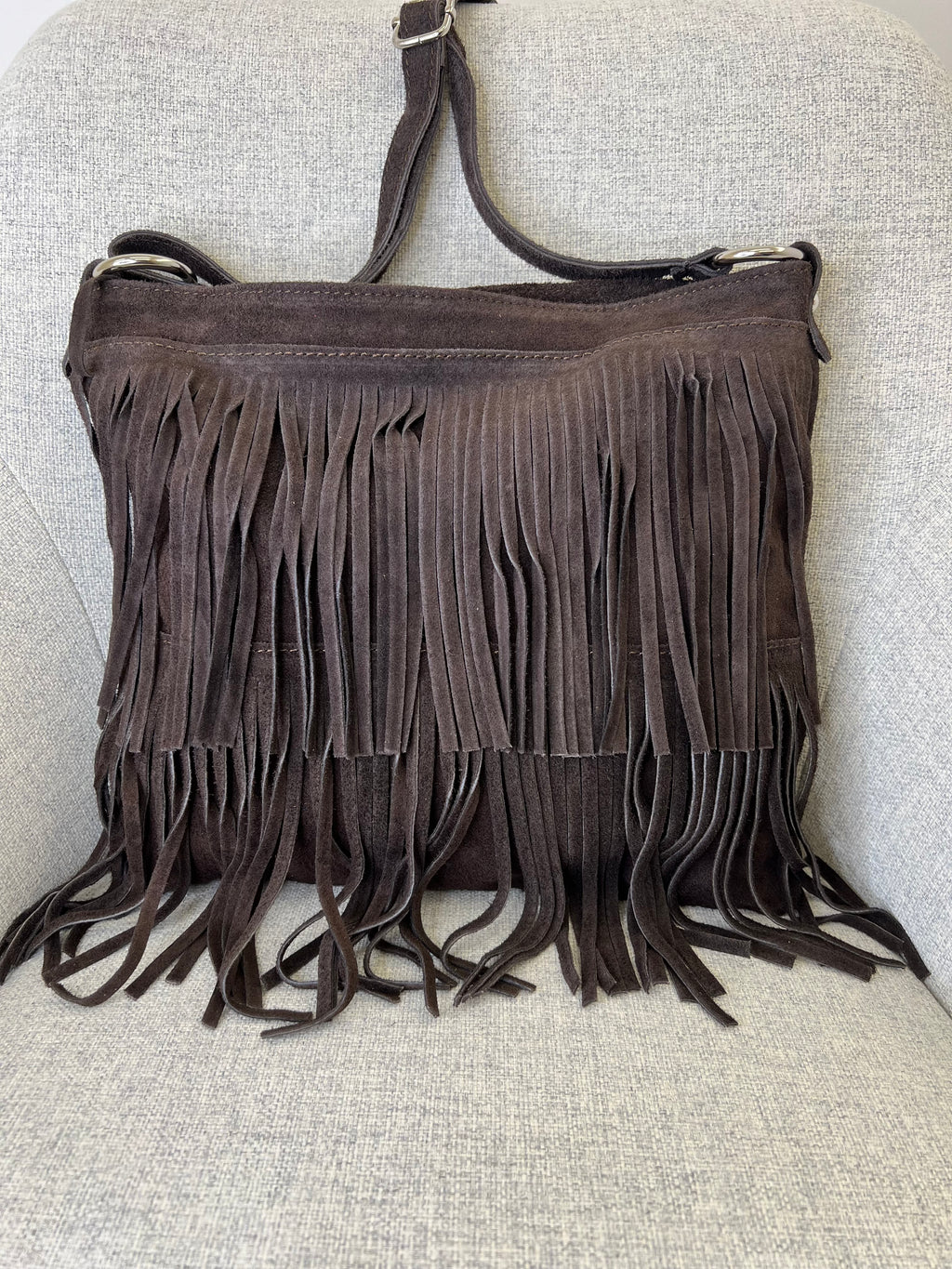 Borsa Frange Vera Pelle Big RL002