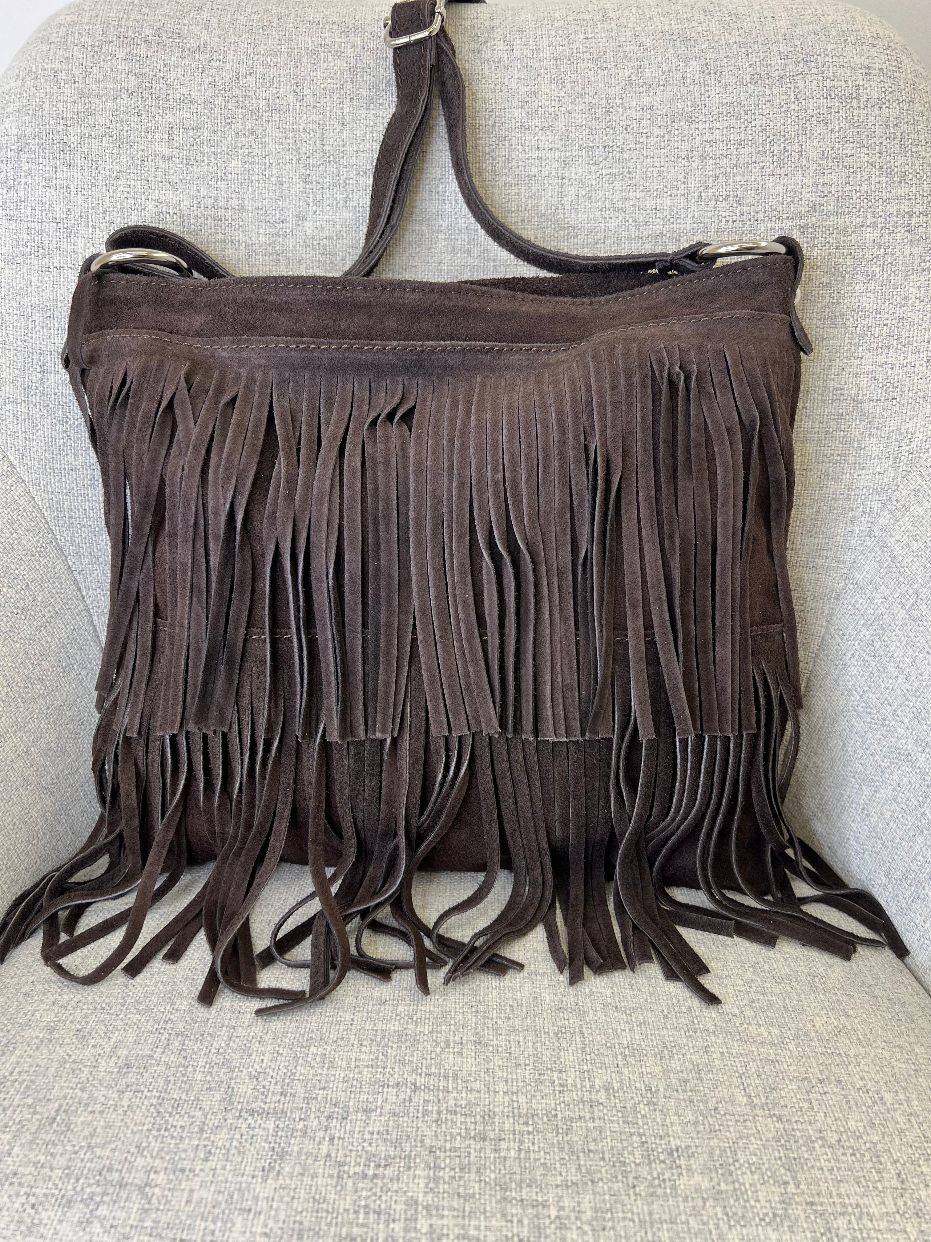 Borsa Frange Vera Pelle Big RL002