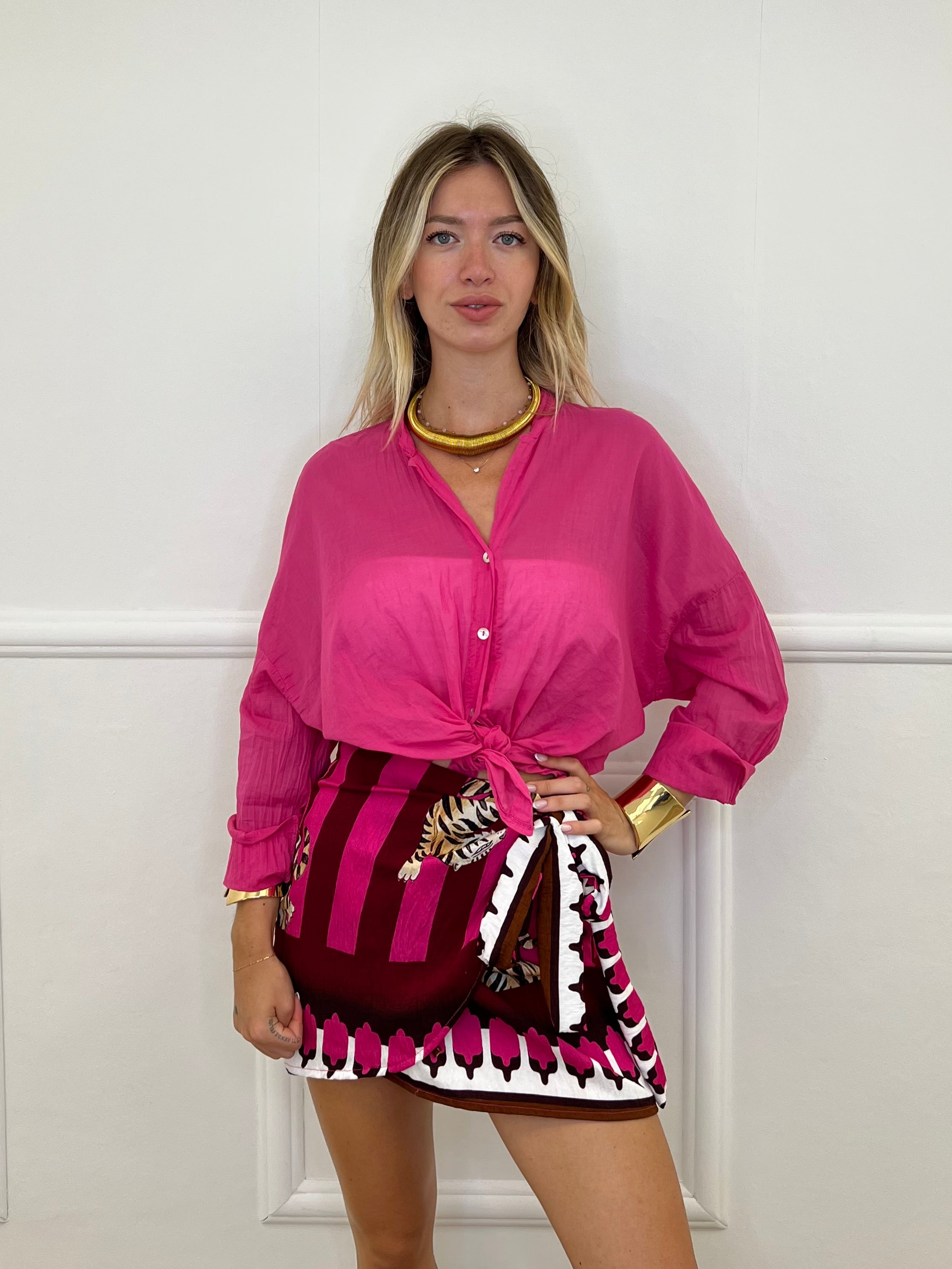 Camicia Over Soft 6040 Fucsia