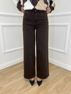 Jeans Palazzo T1001-1 Marrone