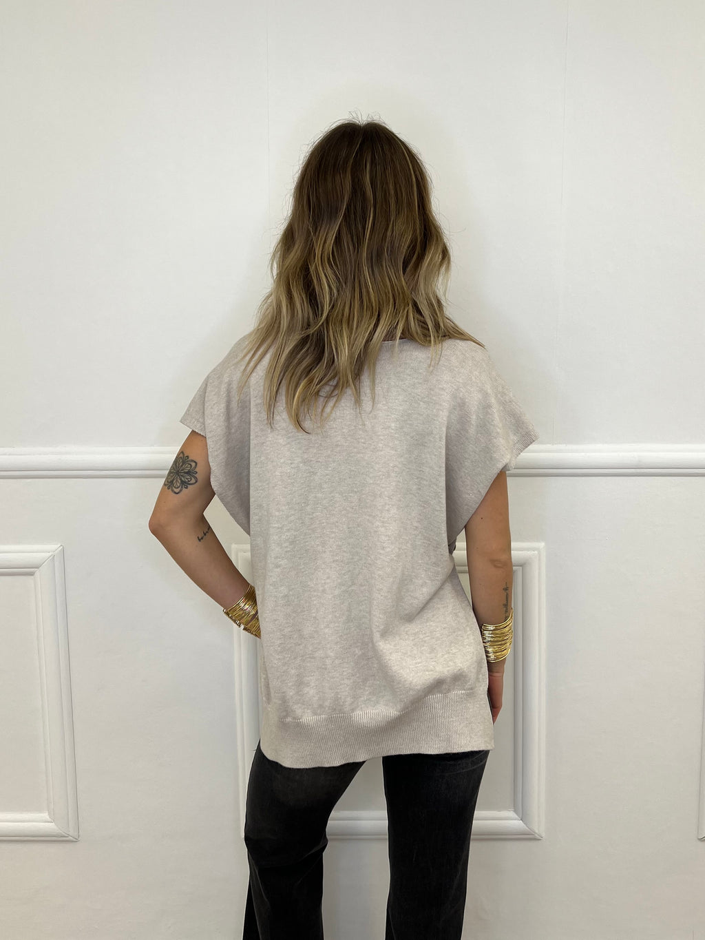 Maglia Viscosa e Alpaca con Bottoni 3502