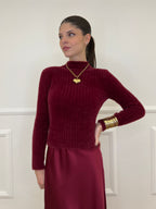 Maglia Fluffy Lupetto 8881 Bordeaux