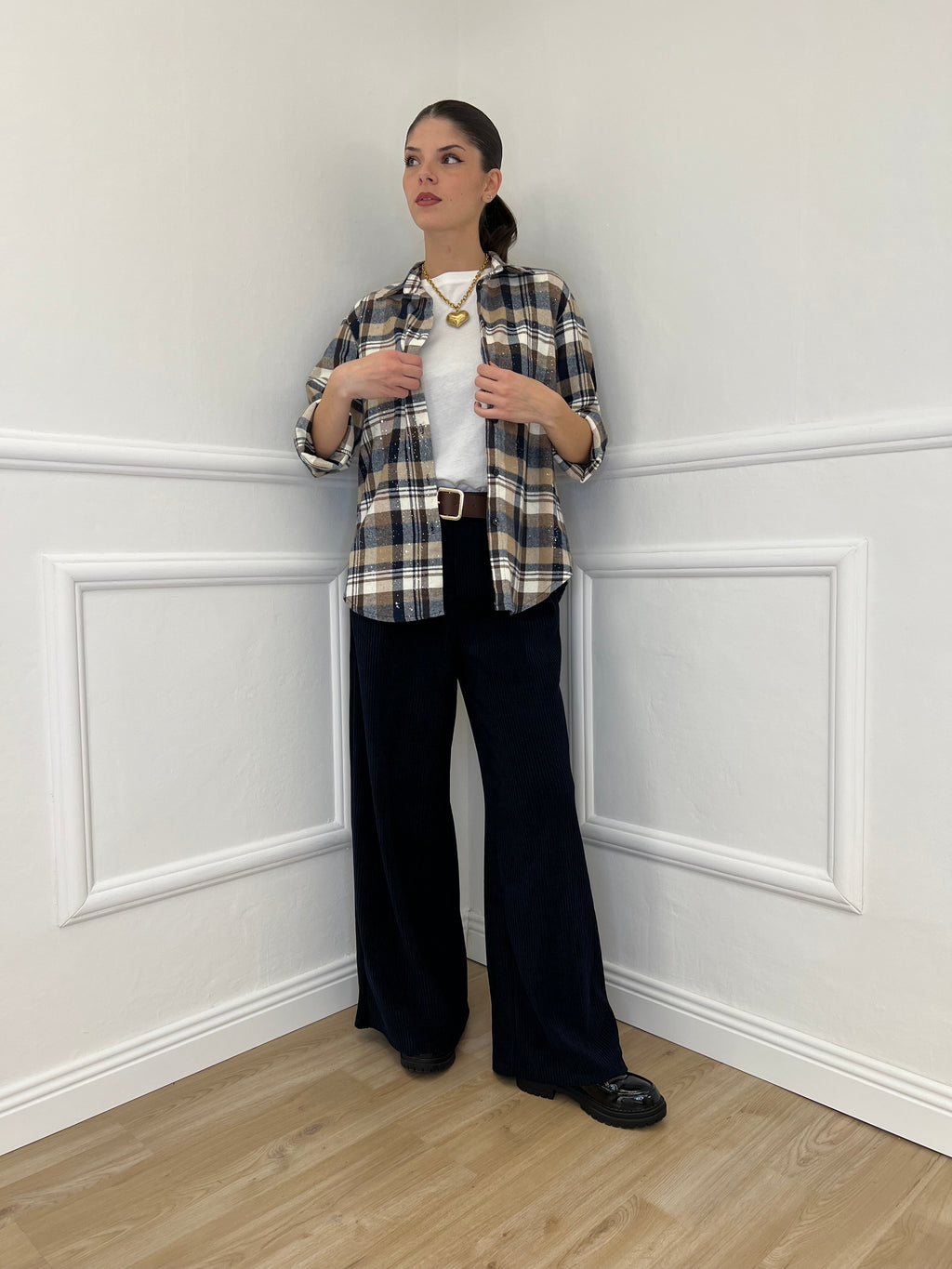 Pantalone Corduroy 6156 Blu