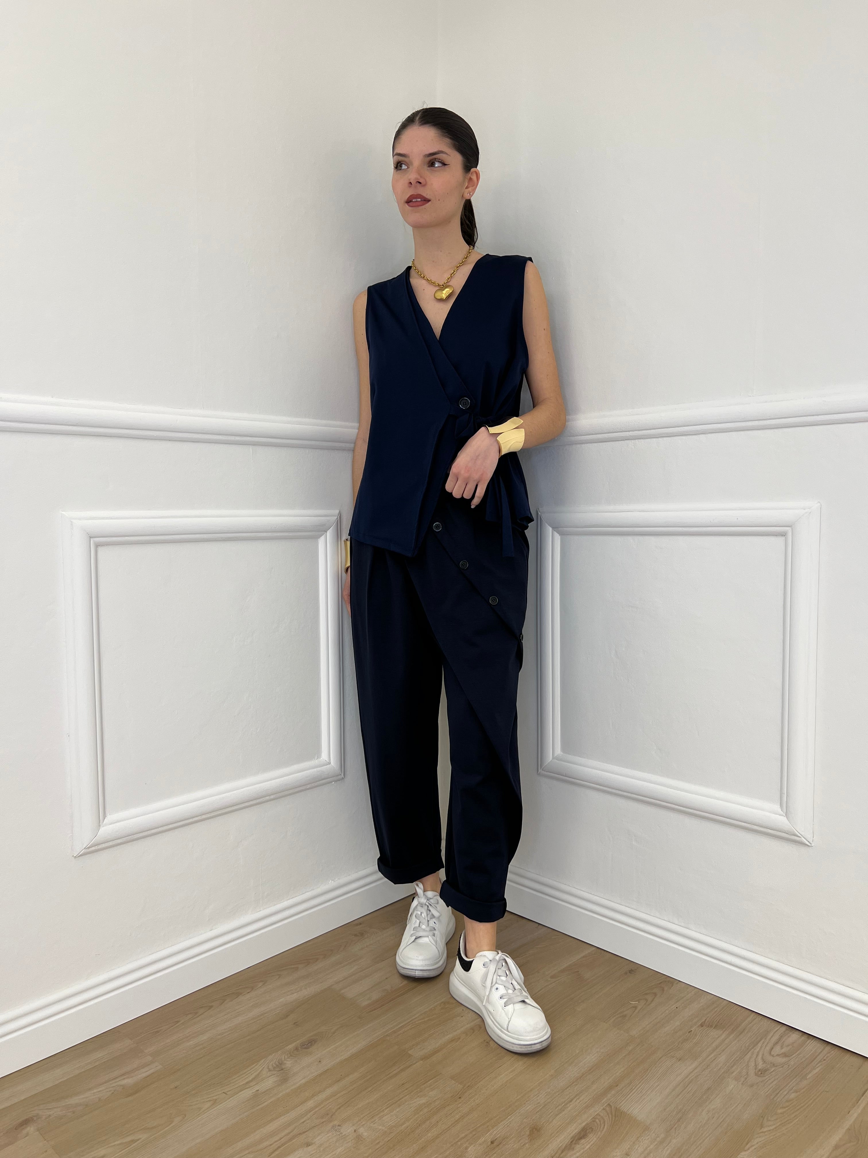 Pantalone Baggy Portafoglio 51256 Blu