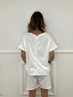 T-shirt Bottoncini 1302 Bianco