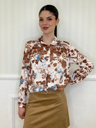 Camicia Farfalle 2047 Mocha - Bazar Abbigliamento