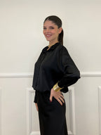 Camicia Satin 1081 Nero