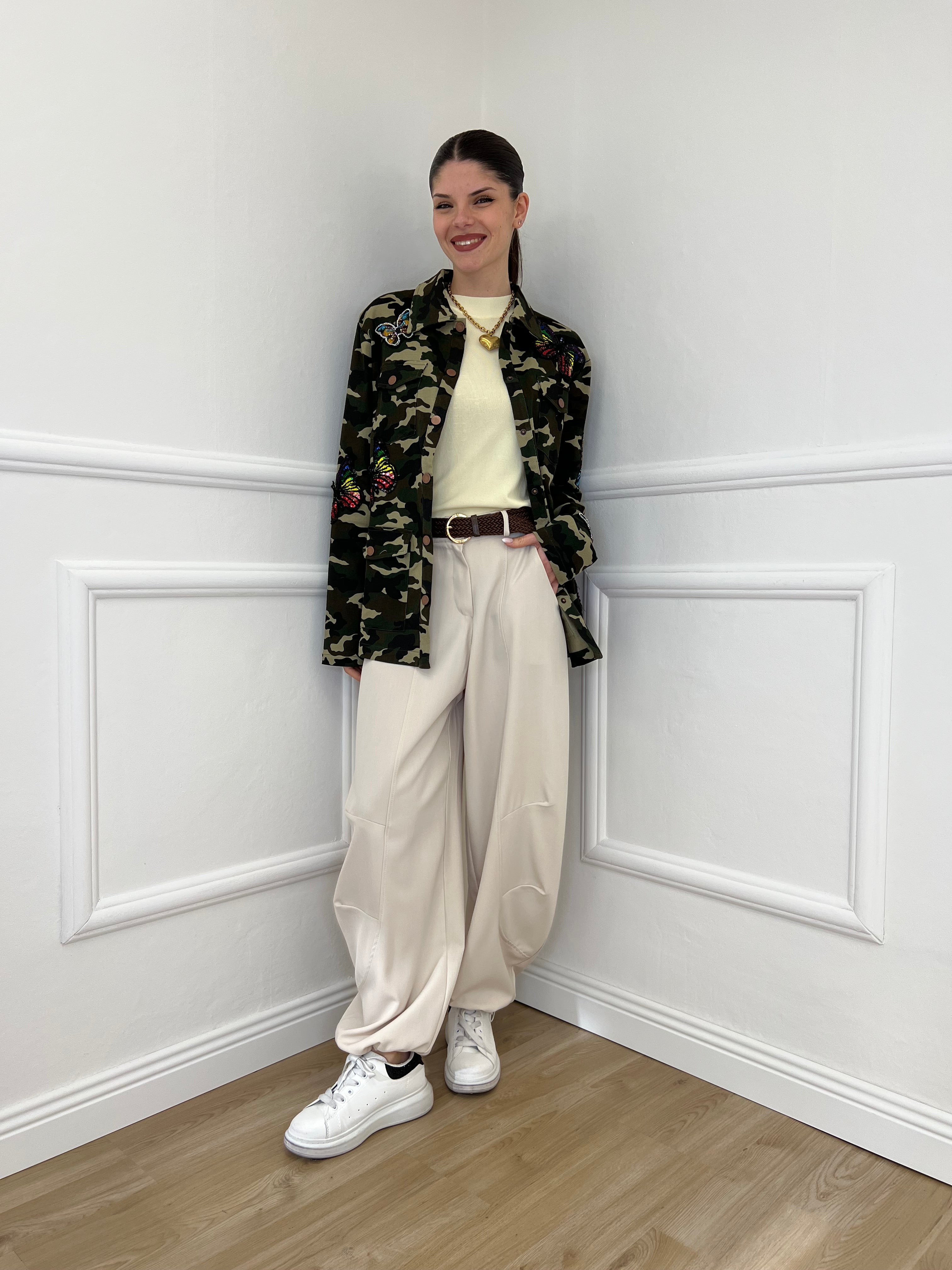 Pantalone Parachute Balloon 28894 Ecru