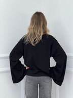 T-shirt Maniche Lunghe Ampie BM270 Nero