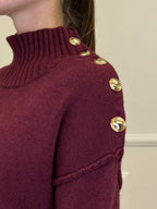 Maglia Bottoni YS9696 Burgundy