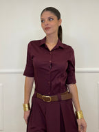 Camicia Basic 6036 Burgundy