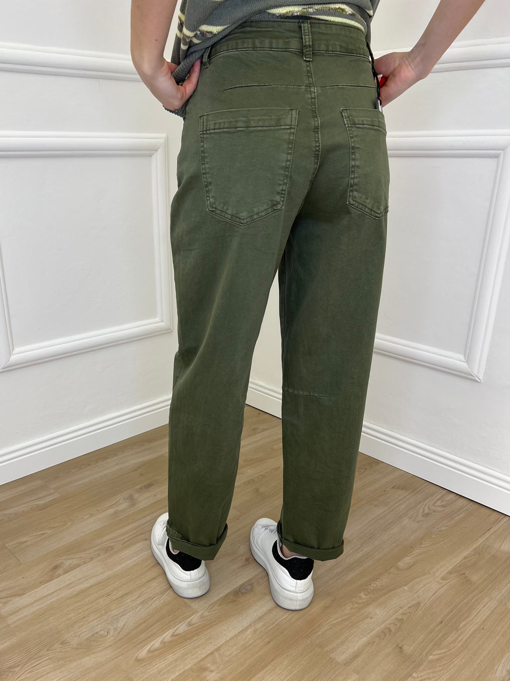 Jeans Balloon Slim 8059 Verde Militare