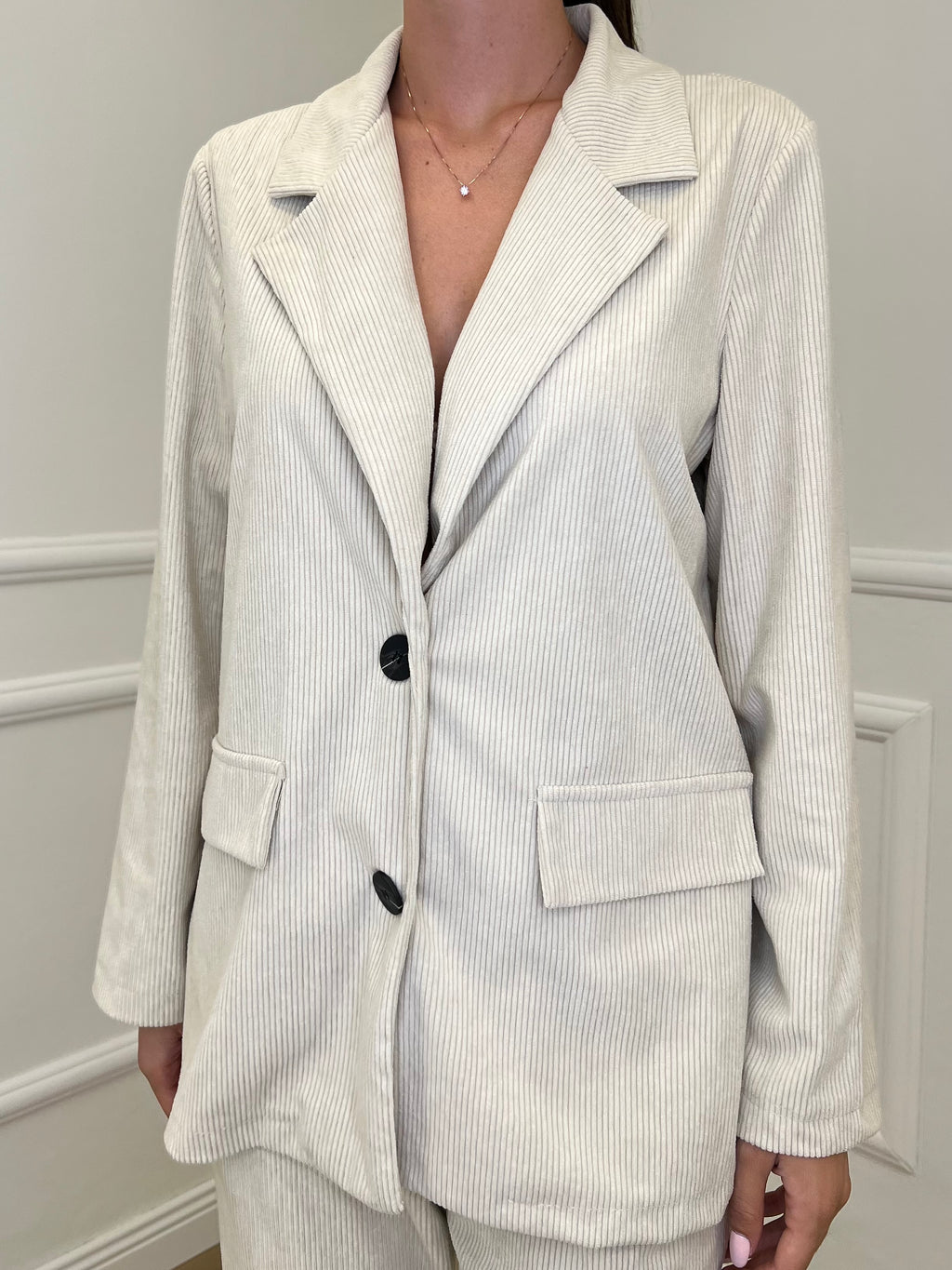 Giacca Corduroy 25790 Panna - Bazar Abbigliamento