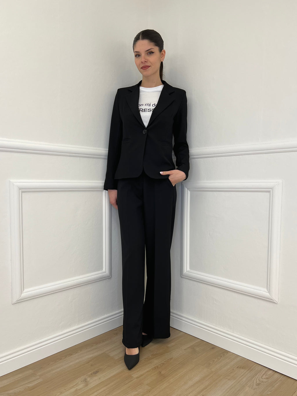 Giacca Corta in Gabardine 1878 Nero