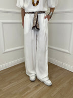 Pantalone Cupro Fusciacca 20527 Bianco