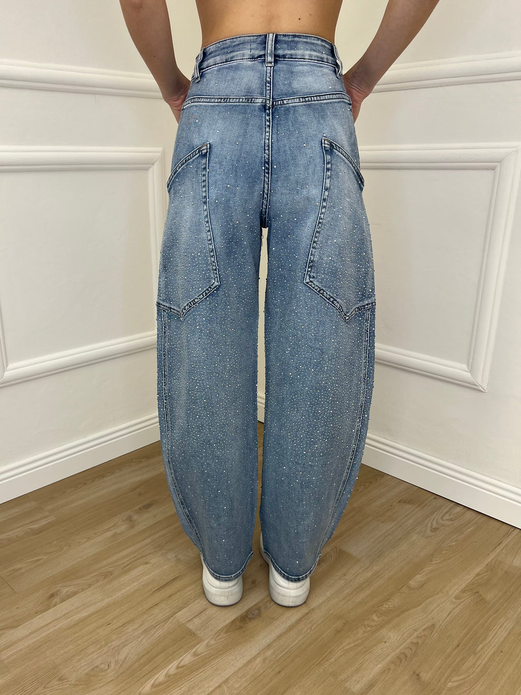 Jeans Balloon Strass Tasche 26400