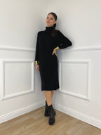 Abito Dolcevita Maglia 3077 Nero