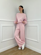 Tuta Bande Girocollo 88426 Rosa