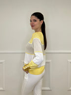 Maglia a Righe Profili 25031 Giallo