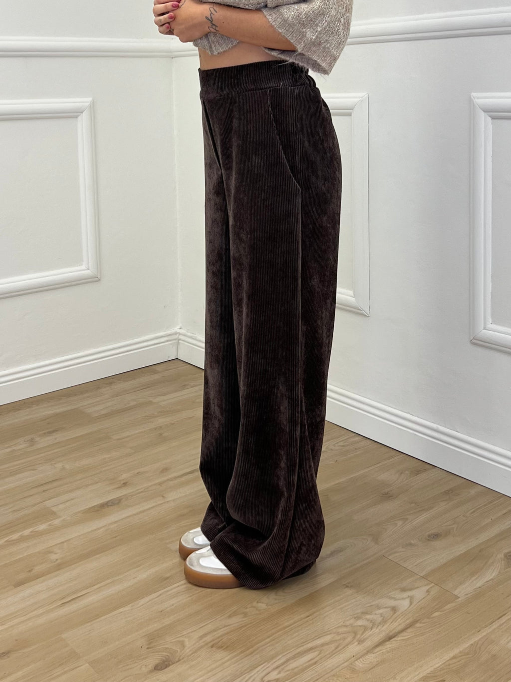 Pantalone Velluto a Coste 683 Marrone