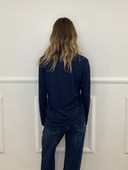 Camicia In Jersey Di Viscosa 28163L Blu