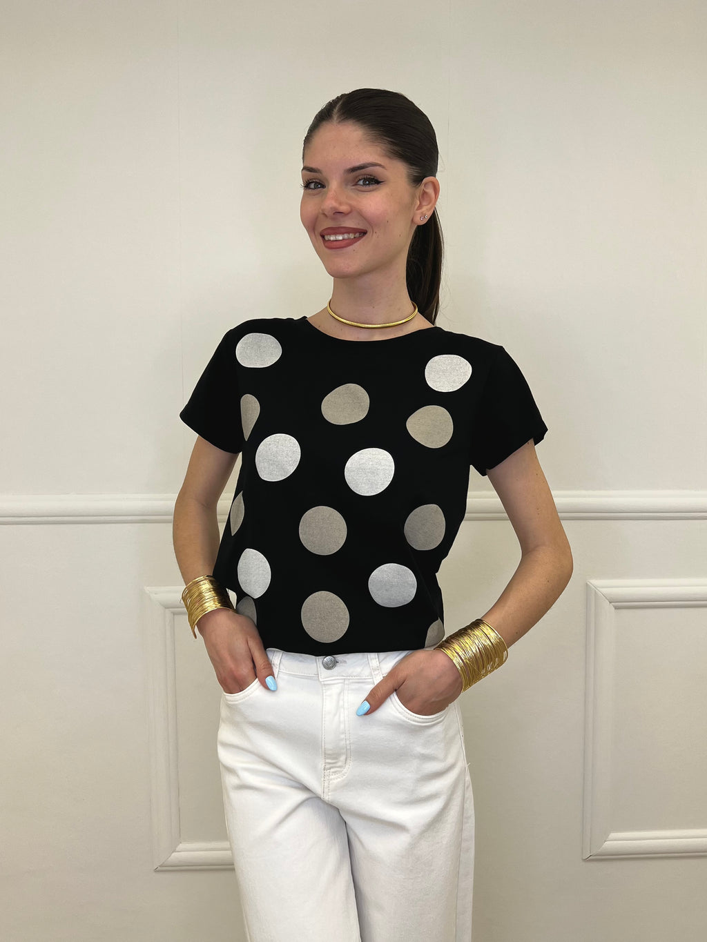 T-shirt Regular Fit Pois