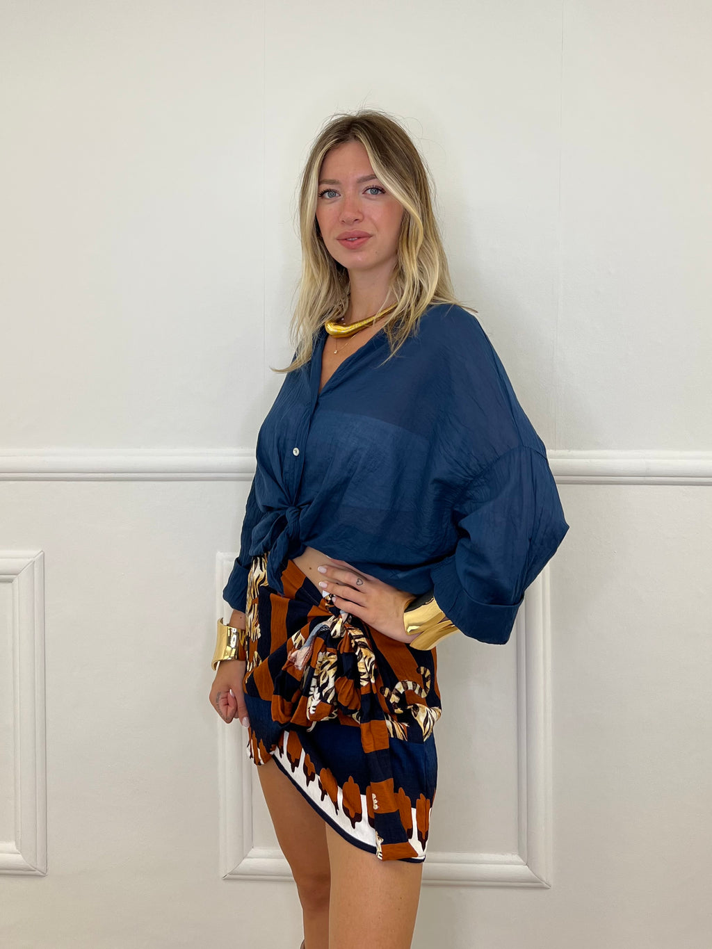 Camicia Over Soft 6040 Blu Royal