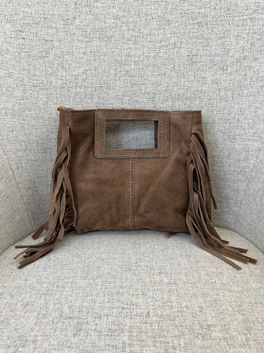 Mini Bag Vera Pelle Frange Manico VPBF002