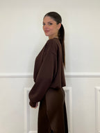 Felpa Crop 83625 Moro