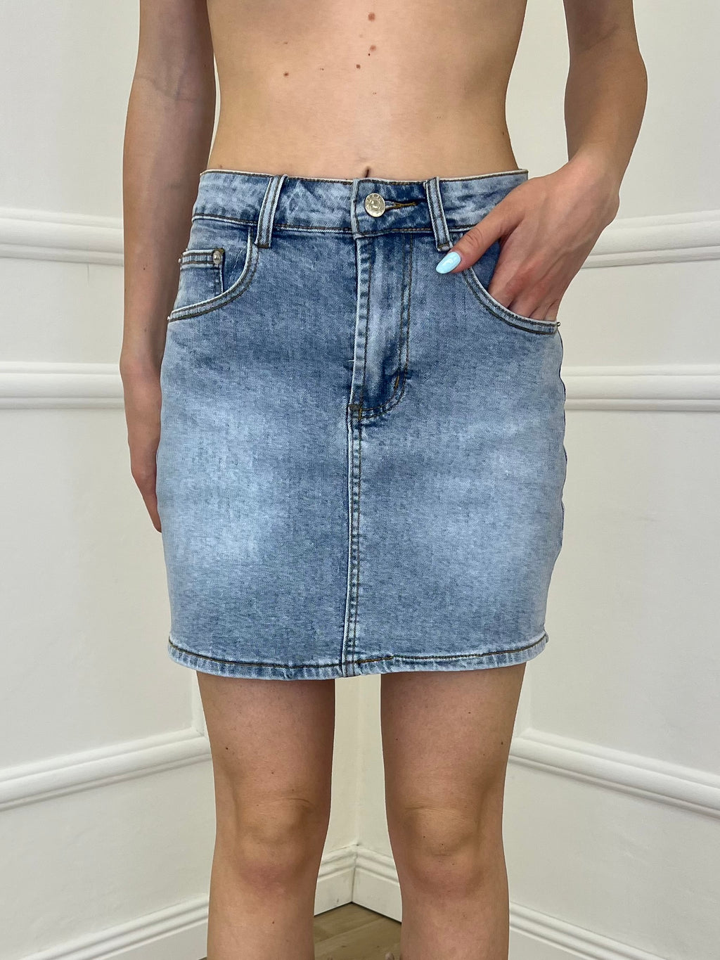 Gonna Corta Denim 22056