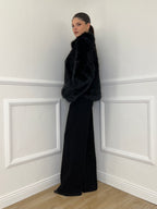 Pelliccia Zip C058 Nero